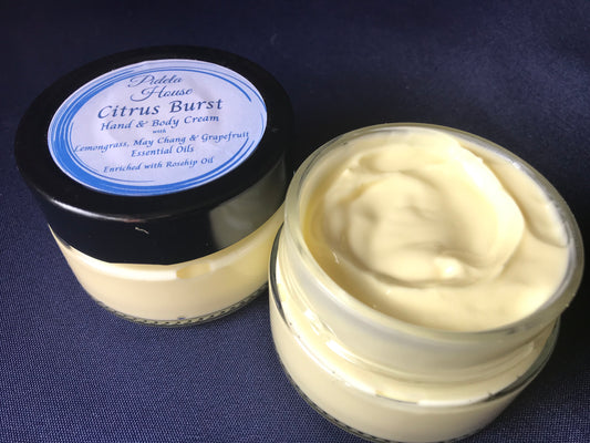 Citrus Burst Hand & Body Cream with Lemongrass, May Chang & Grapefruit Essential Oils