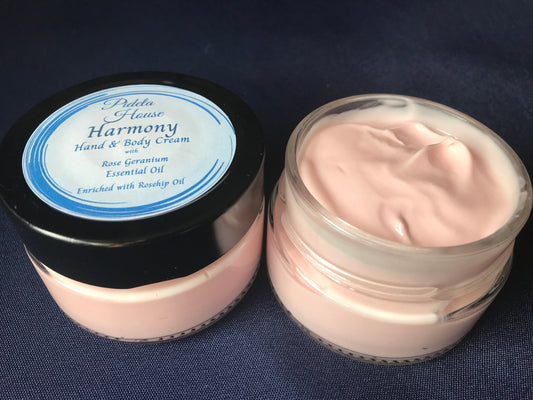 Harmony Hand & Body Cream with Rose Geranium Essential Oil