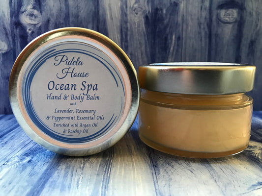 Ocean Spa Luxury Hand & Body Balm with Lavender, Rosemary & Peppermint Essential Oils