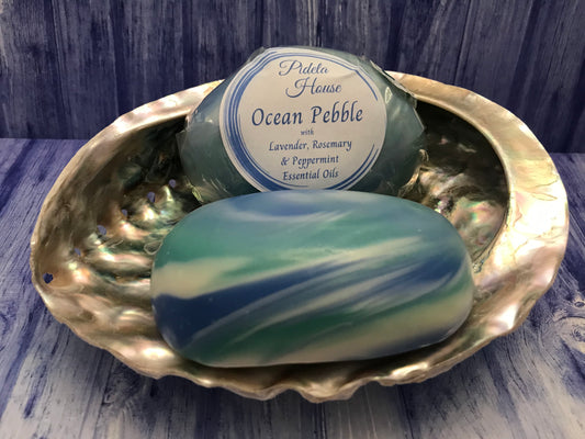 Ocean Pebble soap bar with Lavender, Rosemary & Peppermint Essential Oils